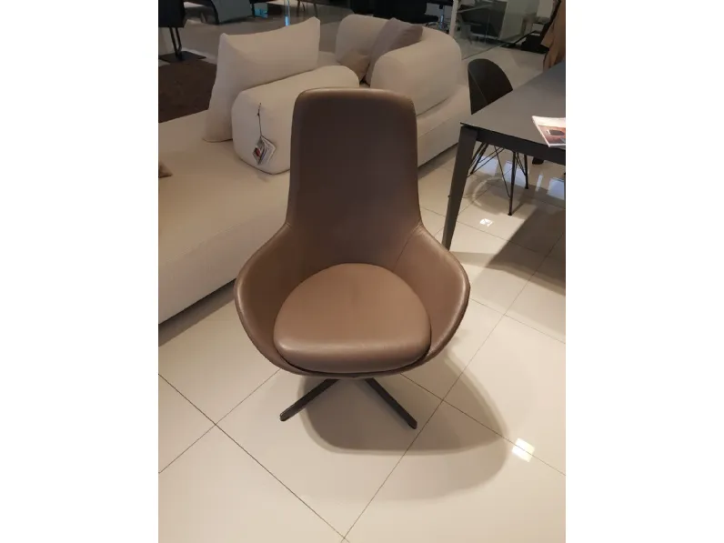 Poltrona Linear Ditre italia in Pelle SCONTATA
