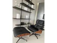 Poltrona modello Poltrona con pouf lounge chair eames  Alivar con forte sconto