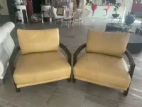 Poltrona in stile rustica Poltrone in pelle vintage Artigianale in Offerta Outlet
