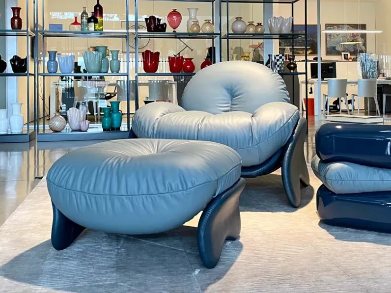 Poltrona in stile design Squash Poltrona frau in Offerta Outlet