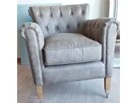 Poltrona in stile classica Denmark Artigianale in Offerta Outlet