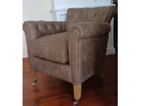 Poltrona in stile classica Denmark Artigianale in Offerta Outlet