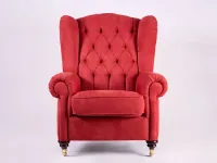 Poltrona Berger Artigianale in Microfibra SCONTATA