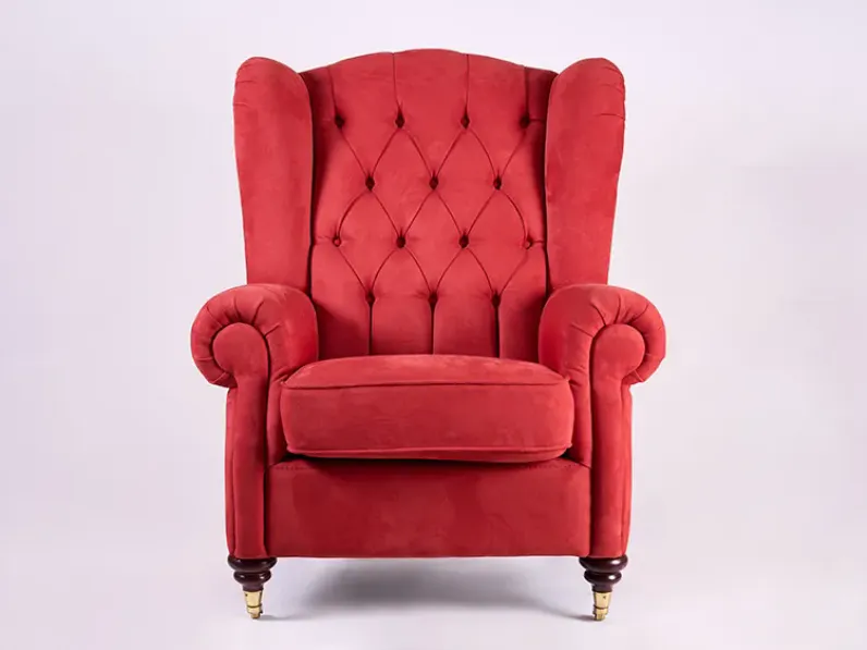 Poltrona Berger Artigianale in Microfibra SCONTATA