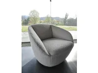 Poltrona in Tessuto Naan Pianca in Offerta Outlet