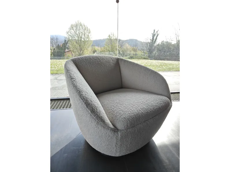 Poltrona in Tessuto Naan Pianca in Offerta Outlet