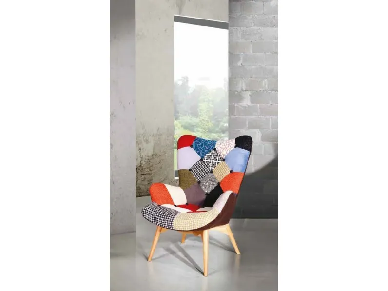 Poltrona in stile design Poltrona patchwork  Munari in Offerta Outlet