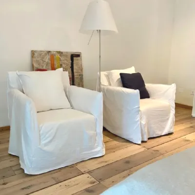 Poltrona Coppia poltroncine ghost Gervasoni in Tessuto SCONTATA