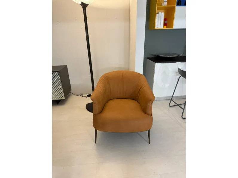 Poltrona Petra Franco ferri in Pelle SCONTATA