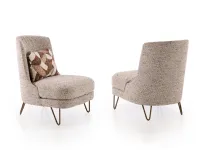 Poltrona in Tessuto Beatrix outlet Diotti.com a prezzo scontato