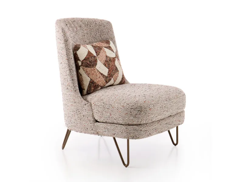 Poltrona in Tessuto Beatrix outlet Diotti.com a prezzo scontato