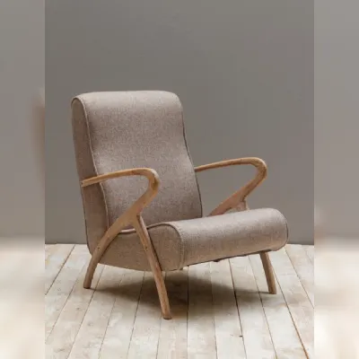 Poltrona in Tessuto Poltrona k Dialma brown a prezzo Outlet