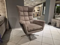 Poltrona Swivel Calia in Tessuto SCONTATA