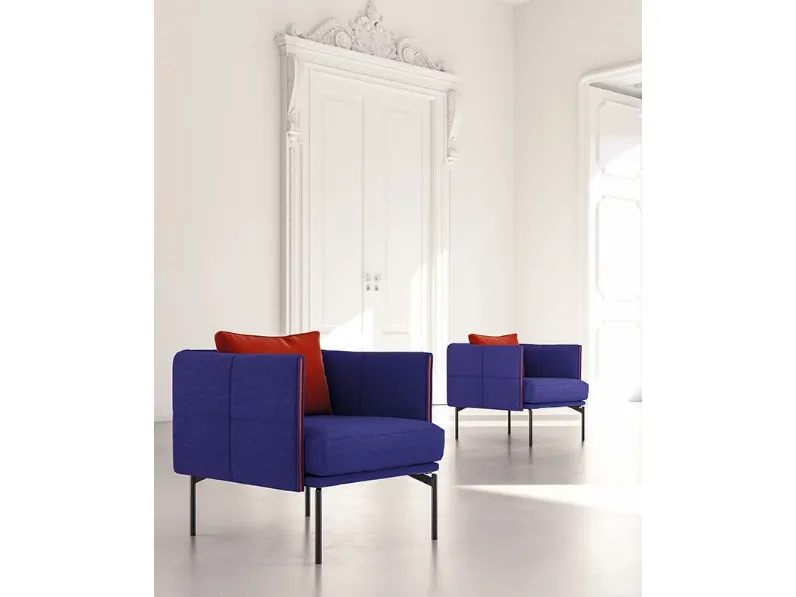 Poltrona Zip Biba salotti in Tessuto SCONTATA