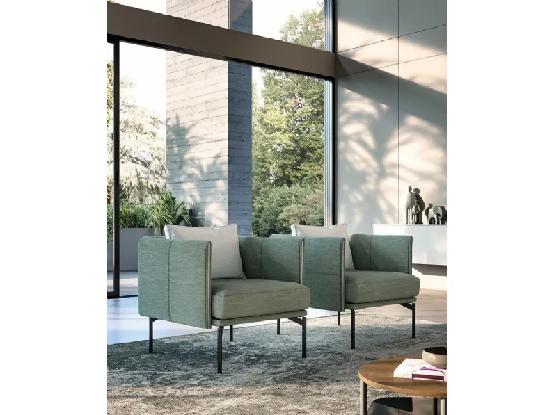 Poltrona in stile moderna Zip Biba salotti in Offerta Outlet