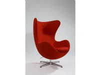 Poltrona Jacobsen egg Artigianale in Pelle SCONTATA