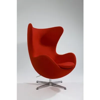 Poltrona Jacobsen egg Artigianale in Pelle SCONTATA