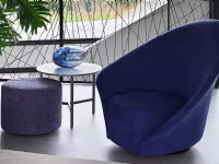 Poltrona con seduta fissa Lilia Flou in Offerta Outlet 