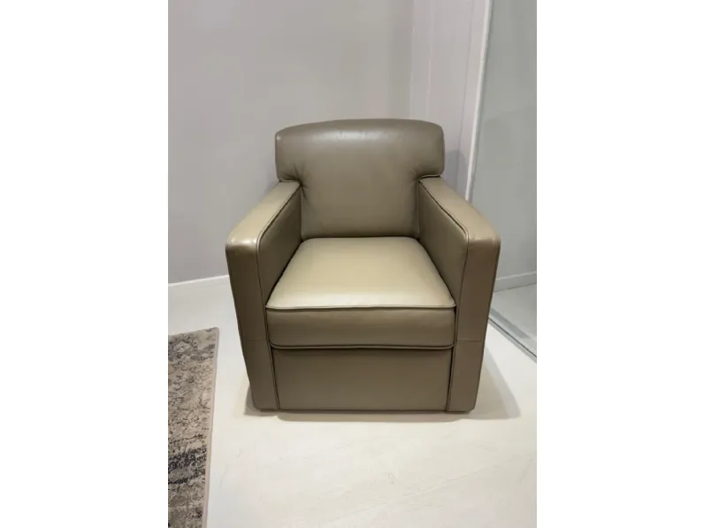 Poltrona in Pelle Lola Nicoletti home in Offerta Outlet