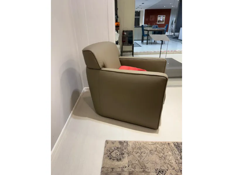 Poltrona in Pelle Lola Nicoletti home in Offerta Outlet