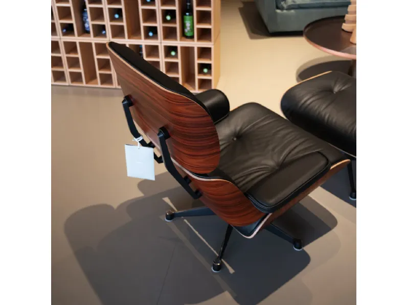 Poltrona in Pelle Lounge chair e ottoman Artigianale in Offerta Outlet