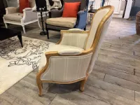 Poltrona in stile classica Luigi xv Dialma brown in Offerta Outlet