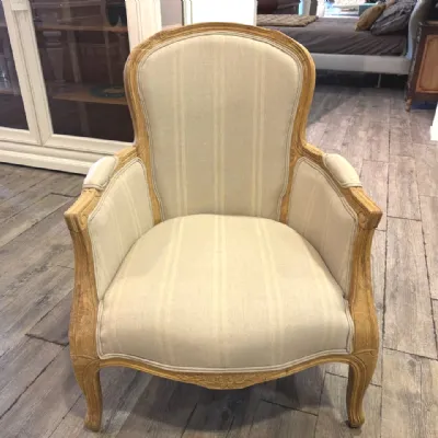 Poltrona in stile classica Luigi xv Dialma brown in Offerta Outlet