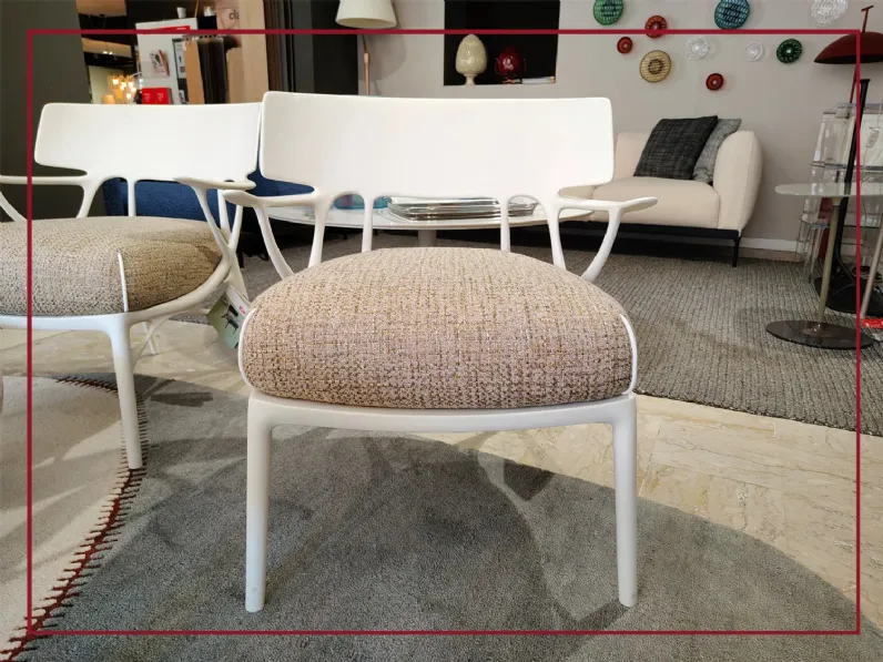 Poltrona in stile moderna A.i. lounge texture Kartell in Offerta Outlet
