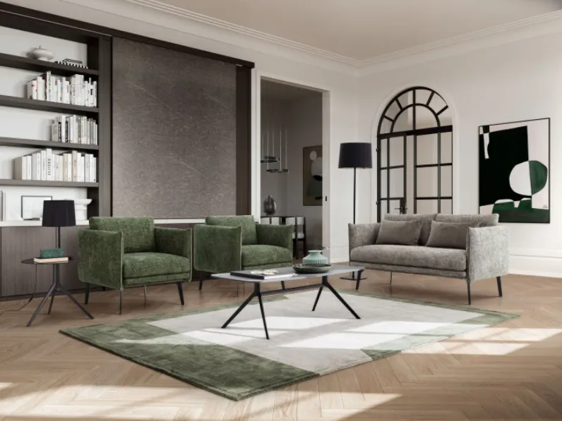 Poltrona in Tessuto Boon Artigianale in Offerta Outlet