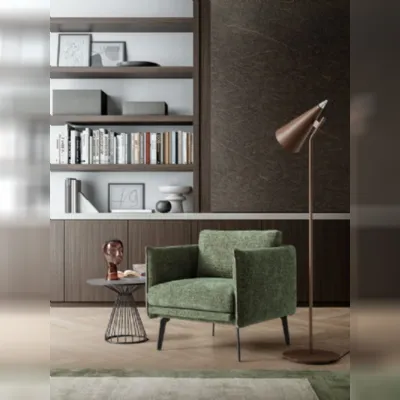 Poltrona in Tessuto Boon Artigianale in Offerta Outlet