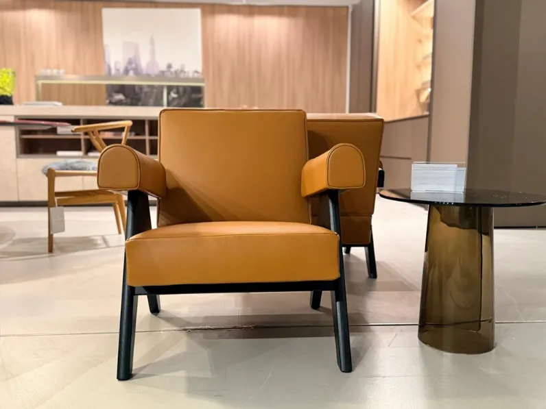 Poltrona Capitol complex Cassina in Pelle SCONTATA