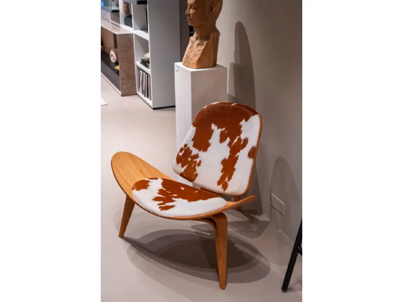 Poltrona Ch07  Carl hansen & son in Pelle SCONTATA