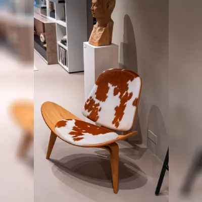 Poltrona Ch07  Carl hansen & son in Pelle SCONTATA