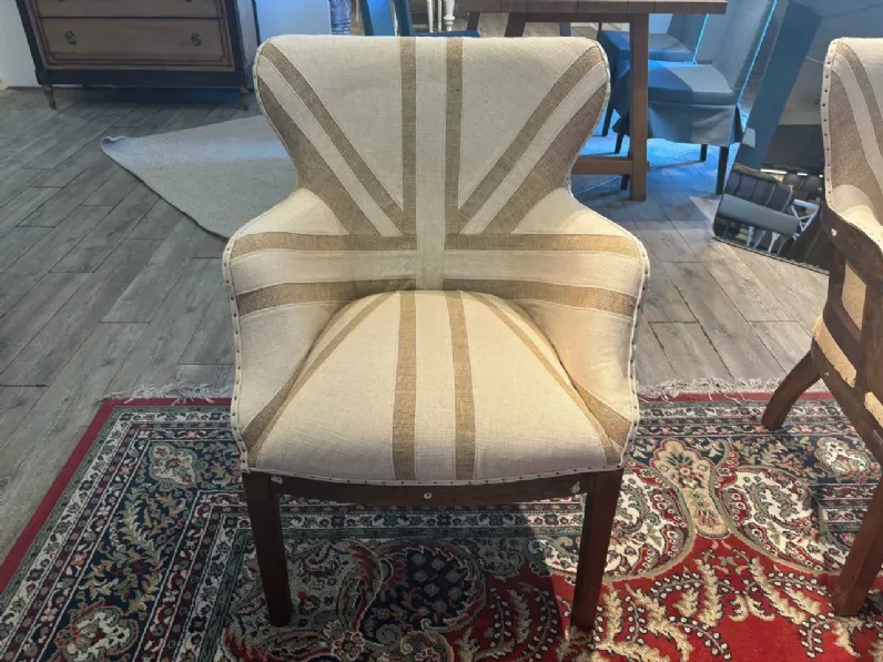 Poltrona in Tessuto Db003549 Dialma brown a prezzo scontato