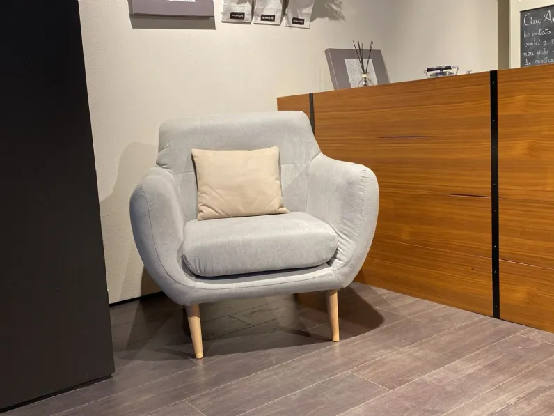 Poltrona in stile moderno Emma Samoa in Offerta Outlet