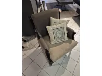 Poltrona in stile country Legno Dialma brown in Offerta Outlet