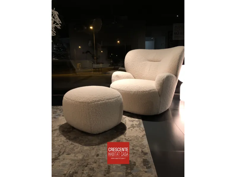 Poltrona in stile moderna Loll 09 Gervasoni in Offerta Outlet