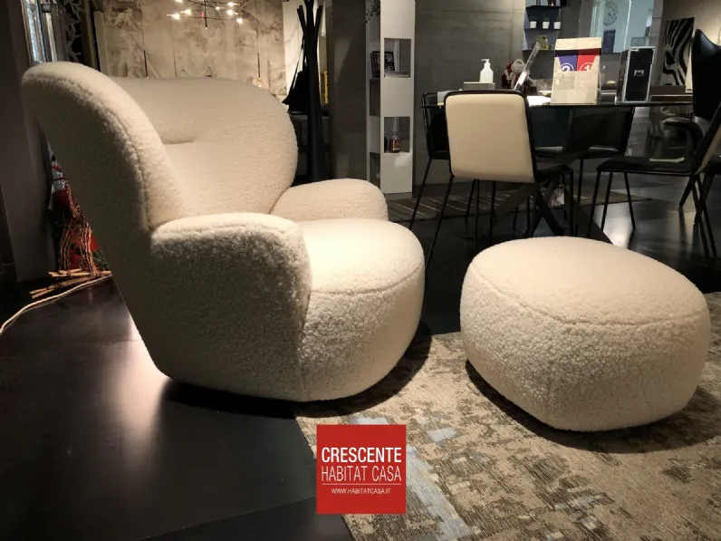 Poltrona in stile moderna Loll 09 Gervasoni in Offerta Outlet