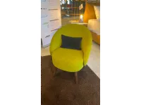 Poltrona in stile design Poltroncina verde ivy domingo  in Offerta Outlet