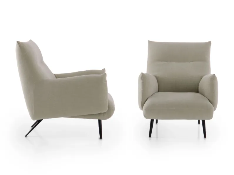 Poltrona in Tessuto Tangeri outlet Diotti.com in Offerta Outlet