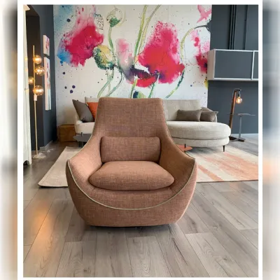 Poltrona Ula Egoitaliano in Microfibra SCONTATA