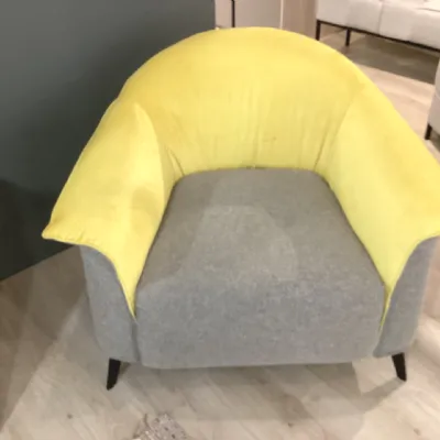 Poltrona Poltrona bicolore dodo Le comfort in Tessuto SCONTATA
