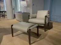 Poltrona con poggiapiedi Times lounge  Poltrona frau a prezzo Outlet 