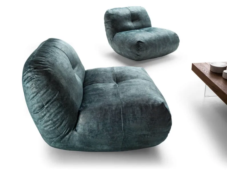 Poltrona in Tessuto Happening 1458 Lago in Offerta Outlet