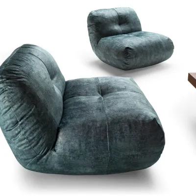 Poltrona in Tessuto Happening 1458 Lago in Offerta Outlet