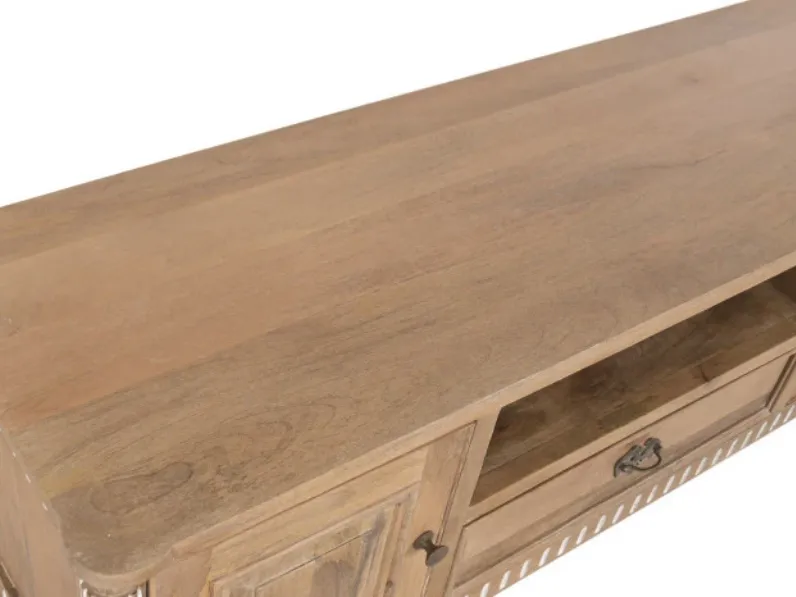 Mobile porta tv Mobile porta tv legno 133 di Outlet etnico con uno SCONTO IMPERDIBILE