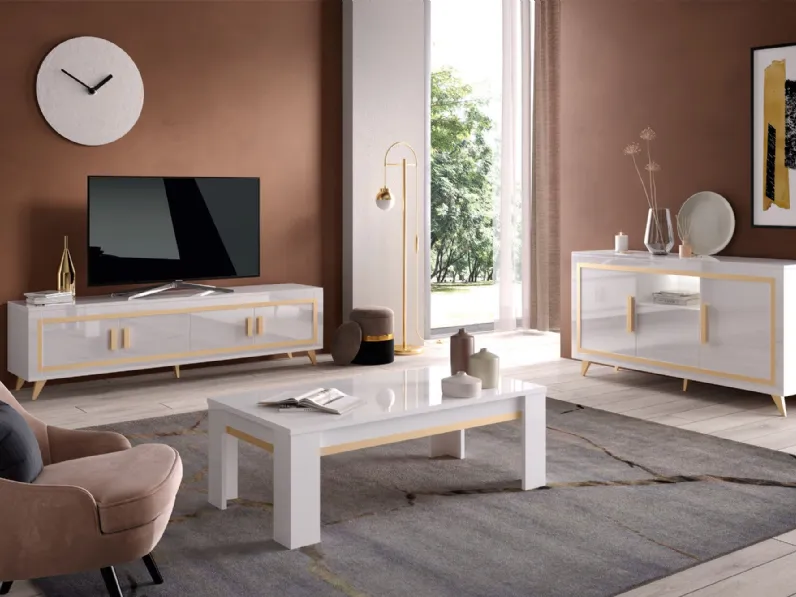 Mobile porta tv Porta tv gold di Artigianale con uno SCONTO IMPERDIBILE