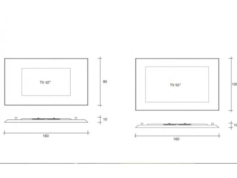 Mobile porta tv Mirage tv di Fiam con uno SCONTO IMPERDIBILE