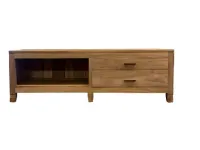 Mobile porta tv Mobile porta tv linear teak di Outlet etnico con forte sconto