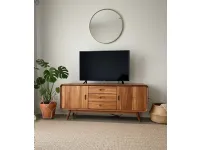 Porta tv per il living modello Mobile porta tv teak 135 di Outlet etnico scontato